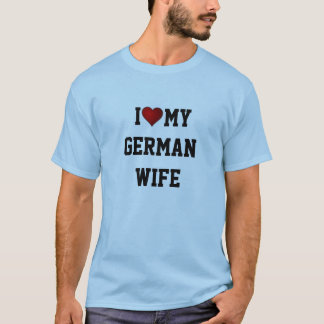 T-SHIRT ALLEMAGNE : J'AIME MA FEMME ALLEMANDE