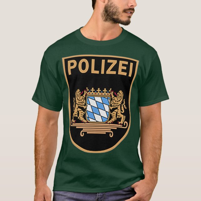 T-shirt Allemagne Munchen Munich Police Bundespolizei (Devant)