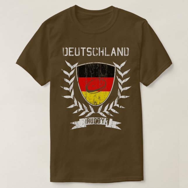 T-shirt Allemagne Rugby Jersey 2023 Rugby Deutschland (Design devant)