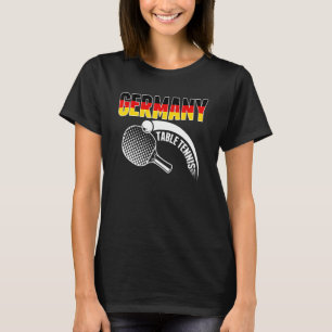 T-shirt Allemagne Table Tennis Support allemand Ping Pong