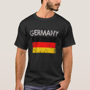 T-shirt Allemagne vintage Allemagne Allemande Drapeau Fier