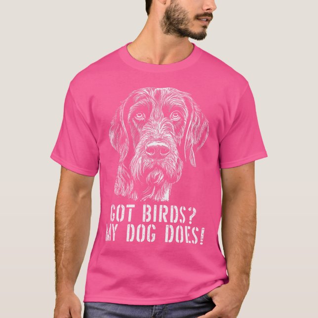 T-shirt Allemand À poils durs Pointer Chasse Chien Chasse  (Devant)