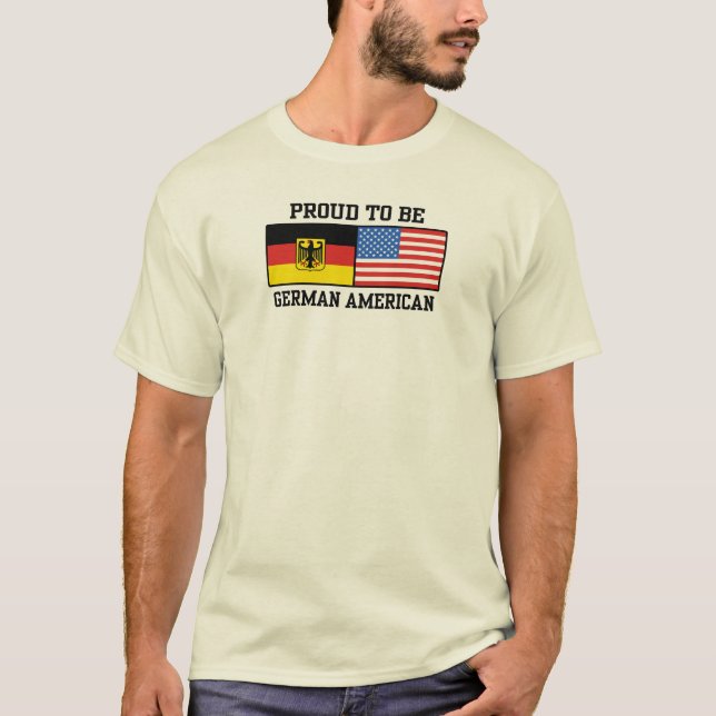 T-shirt Allemand Américain (Devant)
