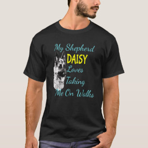 T-shirt Allemand Berger Daisy Chien Love