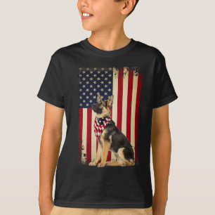T-shirt Allemand Berger Drapeau Américain Chemise Indépend