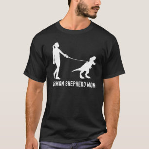 T-shirt Allemand Berger Maman Dinosaur GSD Propriétaires T