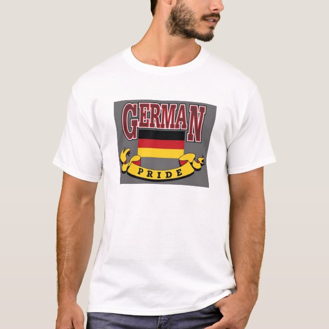 T-shirt allemand de fierté (Devant)