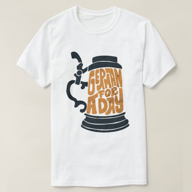 T-shirt Allemand Distorti Pour Une Journée Oktoberfest Fes (Design devant)