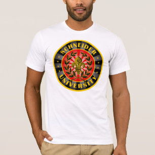 T-shirt Allemand d'université de Schneider