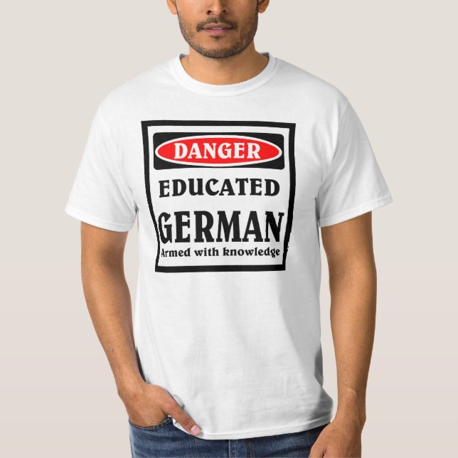 T-shirt Allemand éduqué (Devant)