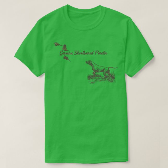 T-shirt Allemand Pointeur court chasse 2 (Design devant)
