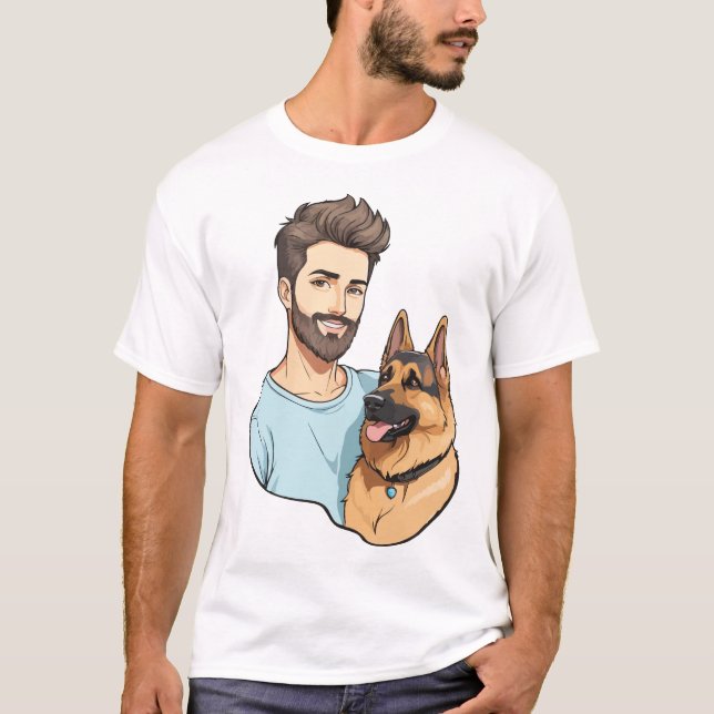 T-shirt allemand Shepherd Lover (Devant)