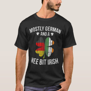 T-shirt Allemand Wee Bit Irlandais Drôle Allemagne Patrick