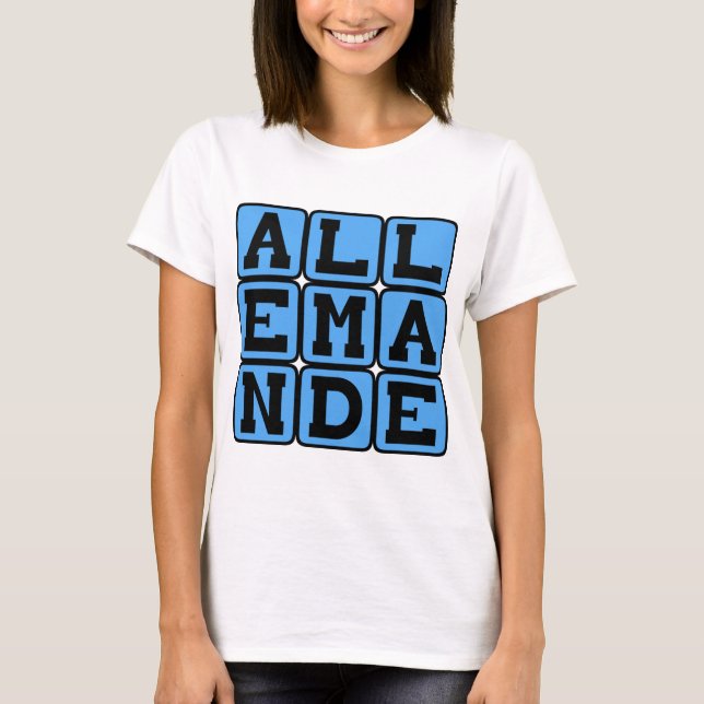 T-shirt Allemande, Danse Baroque (Devant)