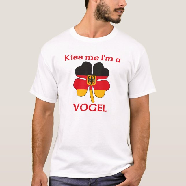 T-shirt Allemands personnalisés m'embrassent que je suis (Devant)