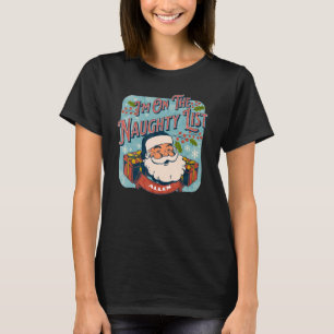 T-shirt Allen Christmas Naughty List Père Noël vacances de