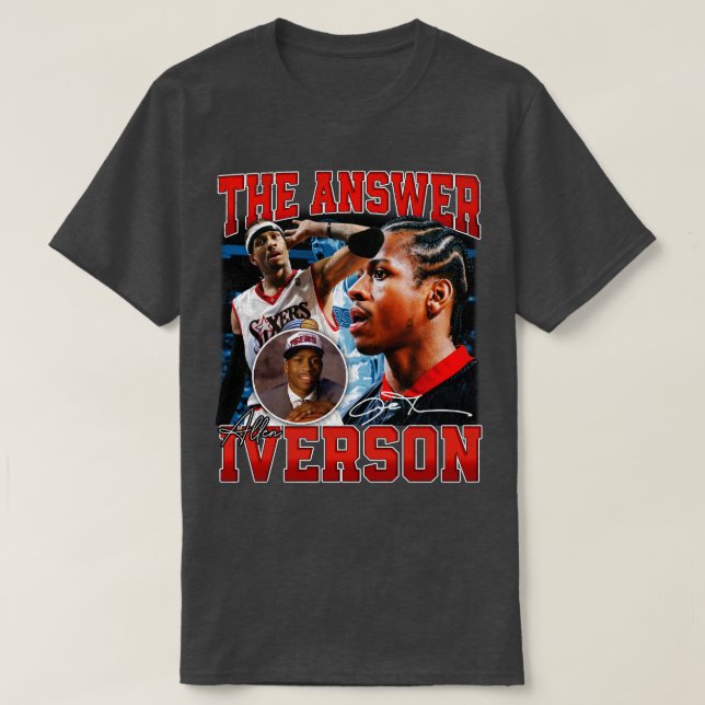 T-shirt Allen Iverson La Réponse Basketball Signature Vint (Design devant)