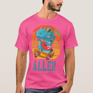 T-shirt Allen Prénom Dinosaure personnalisé T Rex