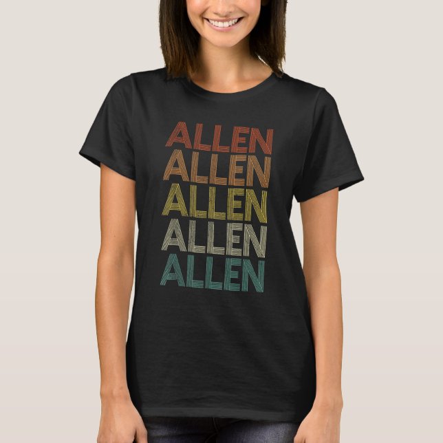 T-shirt Allen Vintage Retro (Devant)