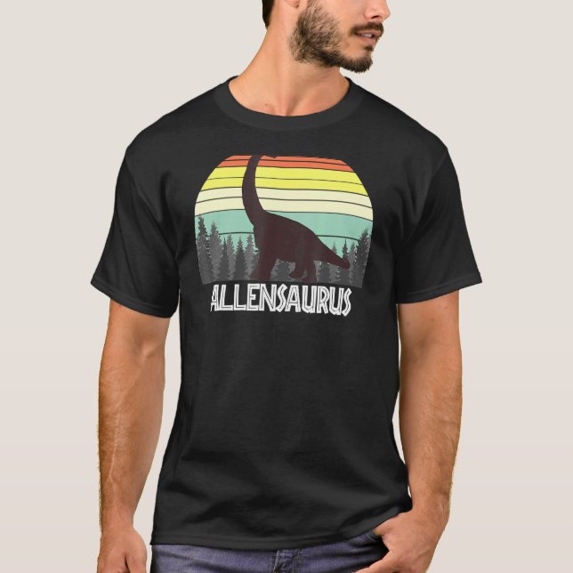T-shirt Allensaurus Allen Saurus Nom (Devant)