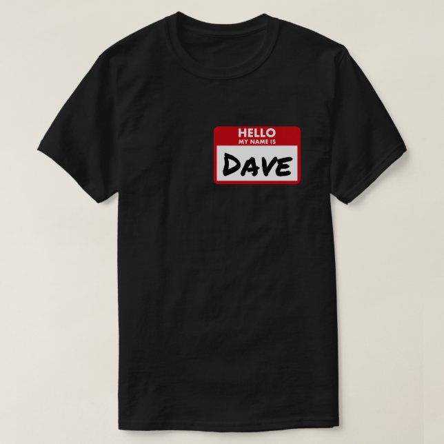 T-shirt Aller à Halloween comme Dave (Design devant)