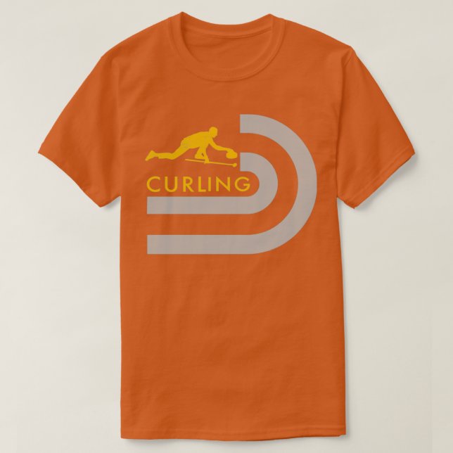 T-shirt Aller À La Maison Curling 2 (Design devant)