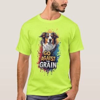 T-shirt Aller à l'encontre du courant : Portrait de chien