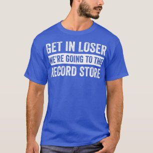 T-shirt Aller au magasin de disques Funny LP Collector Vin