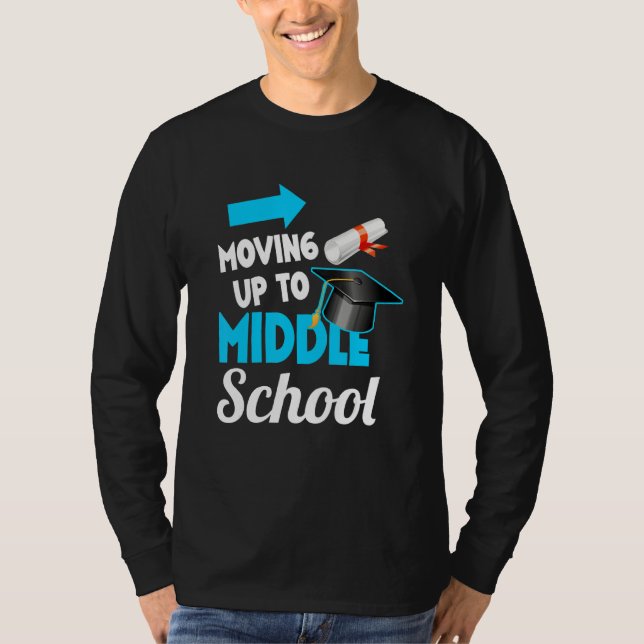 T-shirt Aller Au Secondaire Élémentaire Gradu (Devant)
