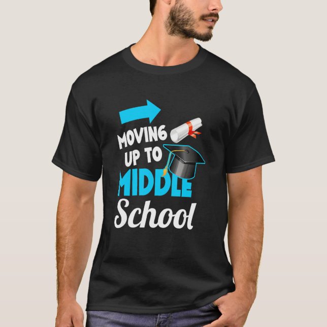 T-shirt Aller Au Secondaire Élémentaire Gradu (Devant)