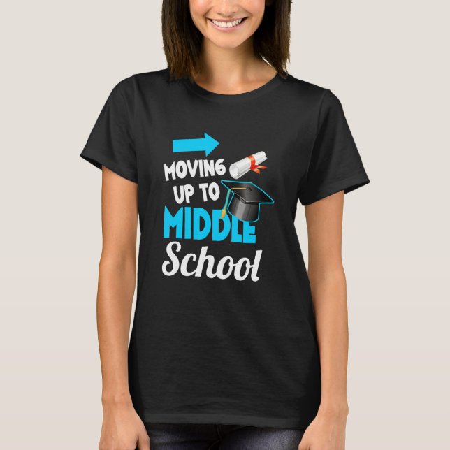 T-shirt Aller Au Secondaire Élémentaire Gradu (Devant)