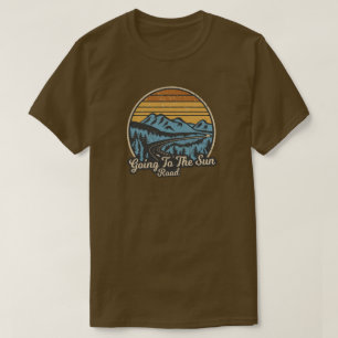T-shirt Aller Au Sun Road Montana Retro