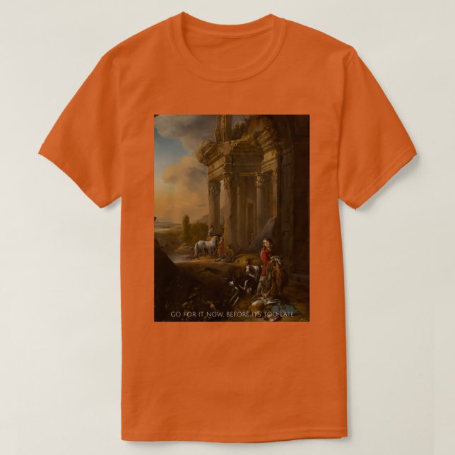 T-shirt aller avant son trop tard (Design devant)