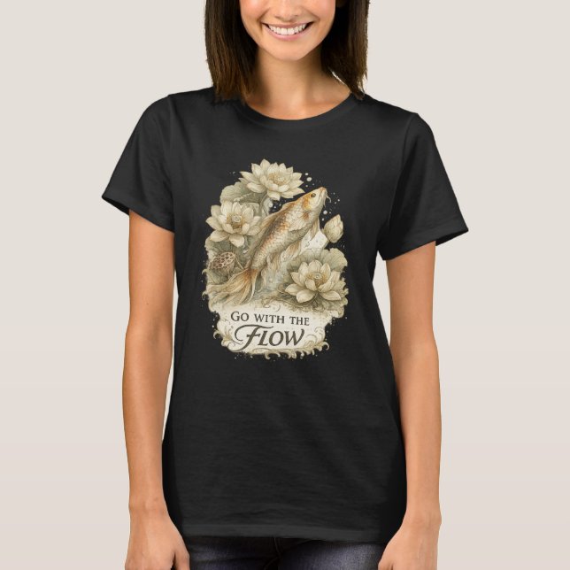 T-shirt Aller avec le courant (Devant)