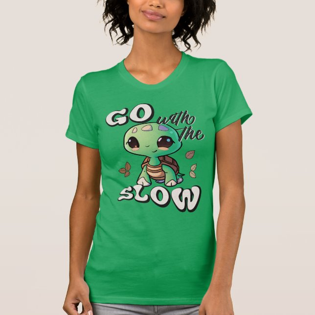 T-shirt Aller avec le lent (Devant)