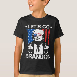 T-shirt Aller Brandon Trump - Drapeau médian
