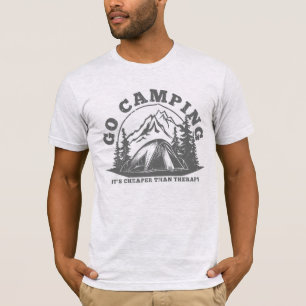 T-shirt Aller camper, moins cher que la thérapie Citation 