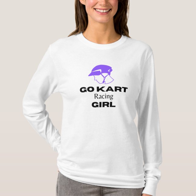 T-shirt Aller course de kart Girl... (Devant)
