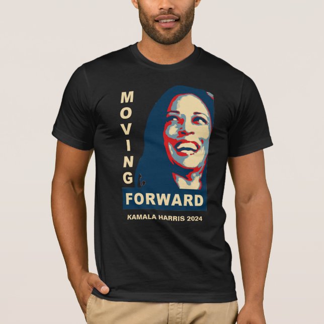 T-shirt ALLER DE L'AVANT Kamala Harris à la présidence 202 (Devant)