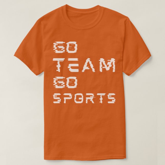 T-shirt aller en équipe faire du sport (Design devant)