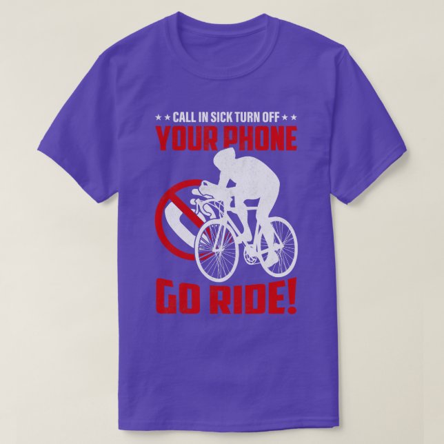T-shirt Aller faire du vélo drôle (Design devant)