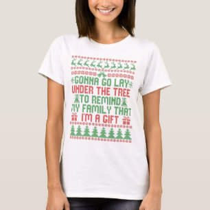 T-shirt Aller grignoter sous l'arbre pour rappeler ma fami