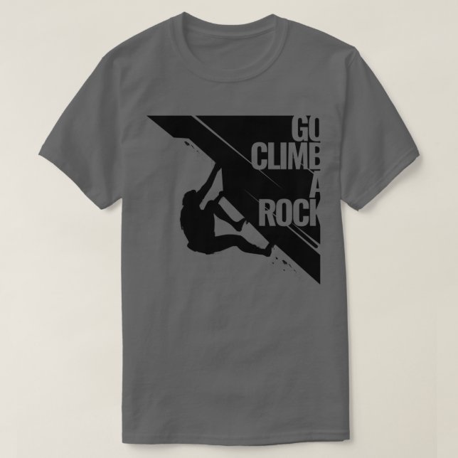 T-shirt Aller Grimper Un Rock Outdoor Adventure Design (Design devant)