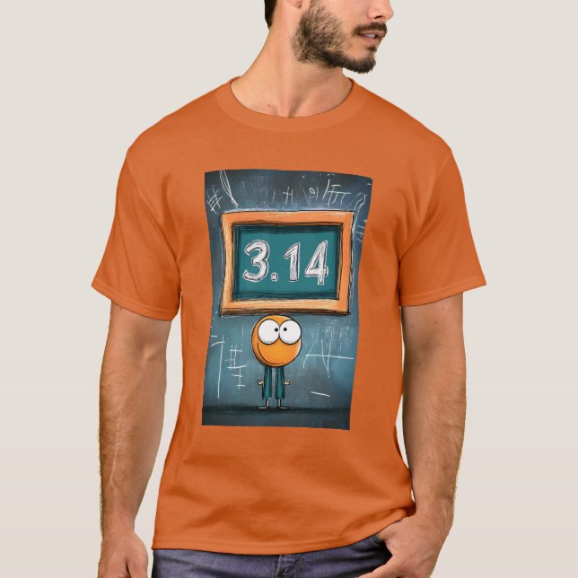 T-shirt Aller jusqu'à Pi : Mode Geek 3.14 activé (Devant)