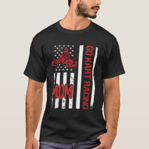 T-shirt Aller K Racing Maman Usa Drapeau