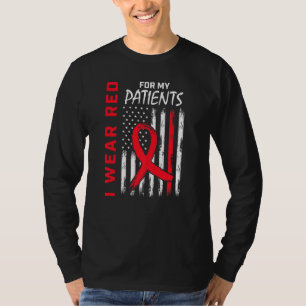T-shirt Aller Rouge Pour Mes Patients Maladie Cardiaque In