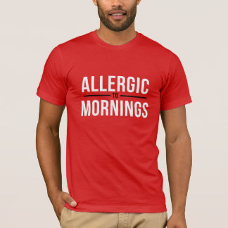 T-shirt Allergie au matin blanc