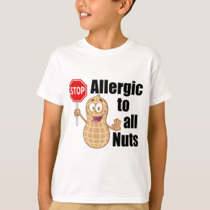 T-shirt Allergie aux cacahuètes Cute Nut Allergie Enfants