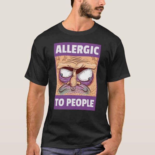 T-shirt Allergie Aux Gens (Devant)