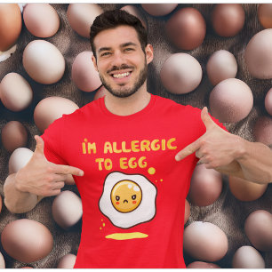T-shirt Allergie aux oeufs allergie sensibilisation